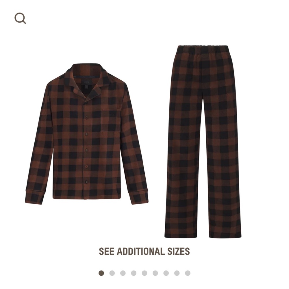 Skims fleece sleep set size medium